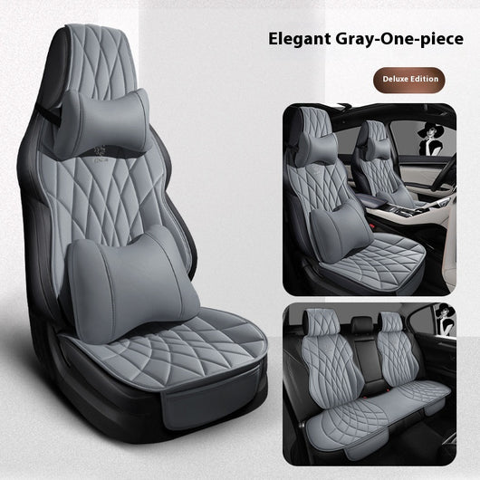 Funda de Asientos de Cuero Premium para Auto - Juego Completo 5 Plazas - Image 43