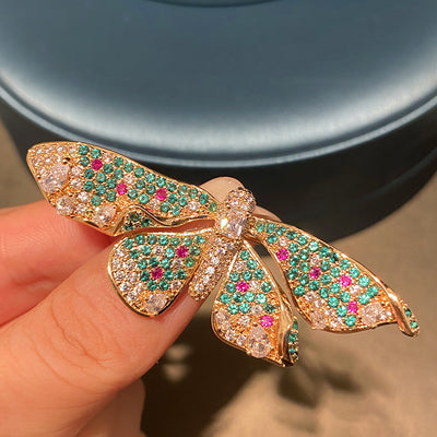 Broche Mariposa de Perla de Agua Dulce con Esmalte Pintado - Image 4