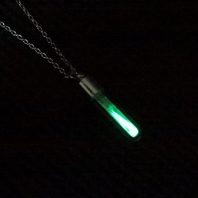 Collar Tubo de Vidrio con Polvo Luminoso - Image 20