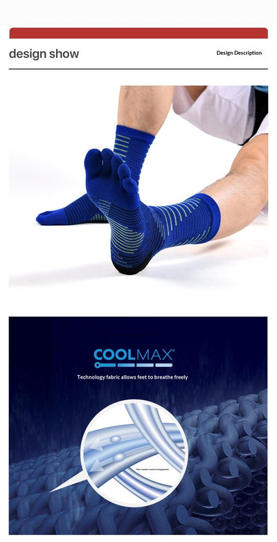 Calcetines Deportivos Five-Finger Antideslizantes para Maratón - Image 13