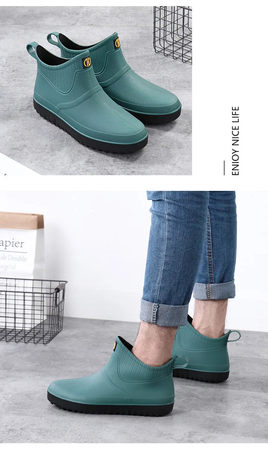 Botas Cortas Impermeables para Hombre con Suela Antideslizante - Image 15