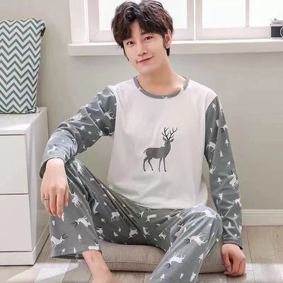 Pijama Largo para Hombre - Ropa de Casa Primavera y Otoño - Image 10