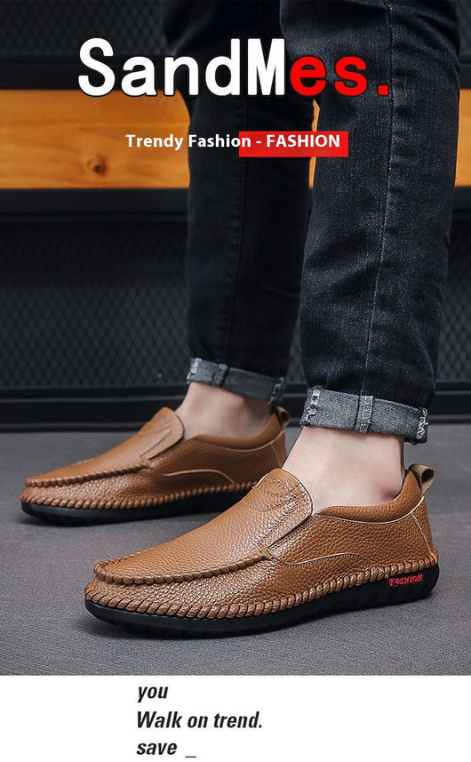 Zapatos Casuales de Cuero para Hombre sin Cordones - Image 27