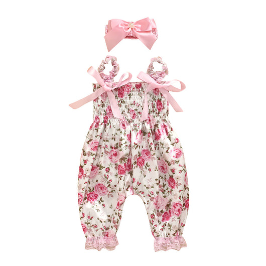 Enterizo Estampado con Pantalones y Diadema de Moño - Image 4