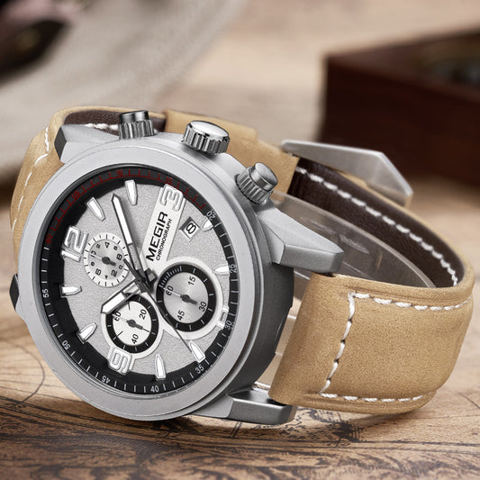 Reloj Deportivo para Hombre con Tres Esferas, Luminoso e Impermeable