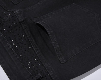 Jeans Casual Holgados con Tachuelas y Lavado Diamante - Image 7