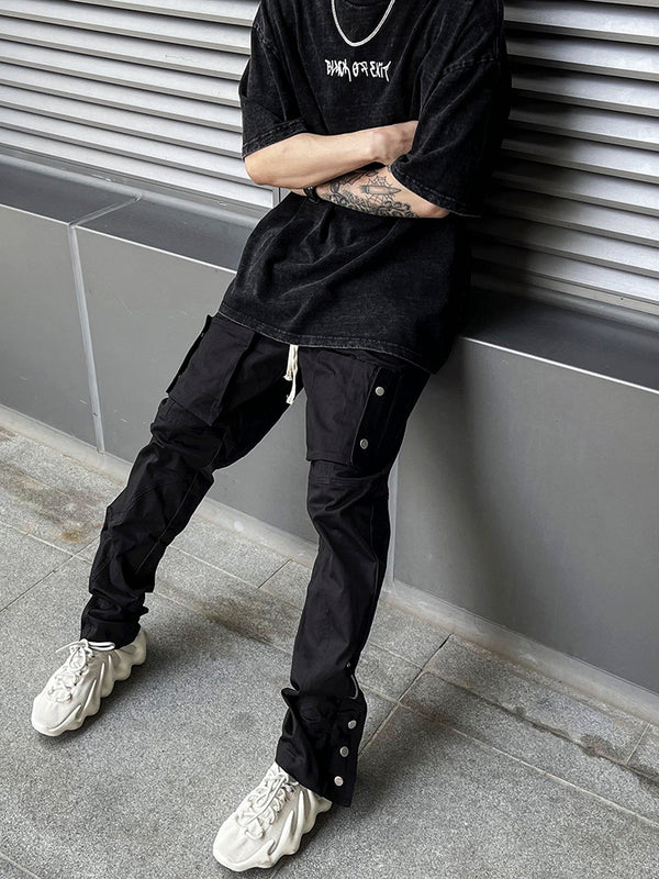 Pantalones Cargo con Cintura Ajustable y Bolsillos Laterales