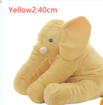 Pink 60cm and yellow 40cm elephant plush dolls, soft comfort pillows for babies and kids. - Image 45