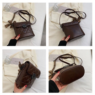 Bolso Bucket Retro con Textura Occidental para Mujer - Image 8