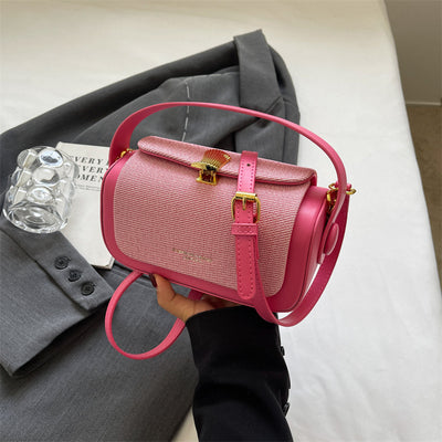 Bolso Mensajero Minimalista de Cuero para Mujer - Image 8