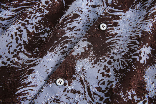 Camisa Suelta de Manga Larga Tie-Dye Tinta para Hombre - Image 18