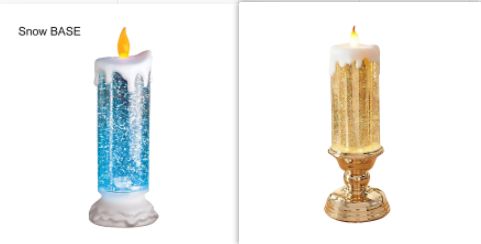 Vela LED Recargable con Cambio de Color y Brillo Glitter - Decoración Resistente al Agua - Image 31