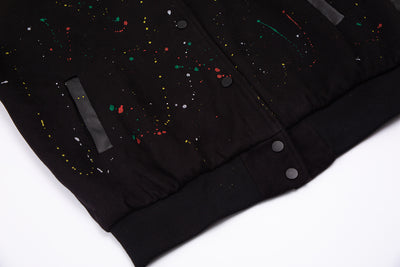 Chaqueta de Béisbol Hombre con Mangas Estampadas Efecto Tinta - Image 16