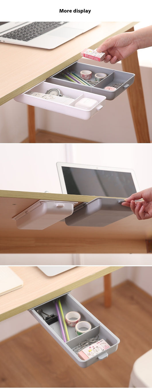 Cajón Organizador Adhesivo Oculto para Bajo Escritorio - Image 14