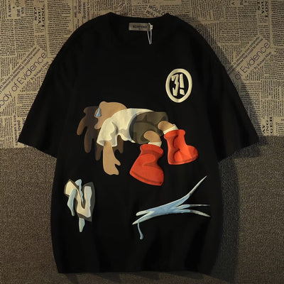 Playera Estampada con Diseño Cartoon para Hombre - Image 7