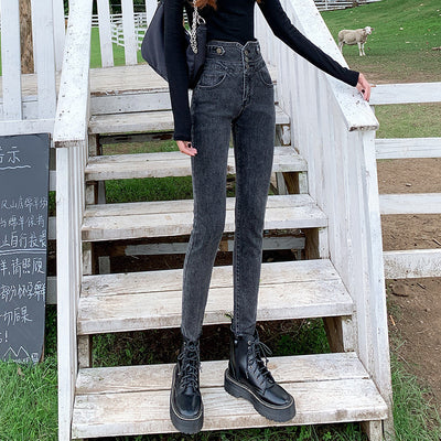 Jeans Cintura Alta Mujer Estilo Otoño - Image 4