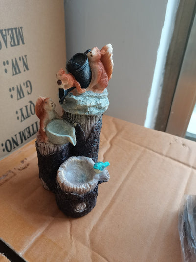 Figuras Decorativas de Resina para Jardín - Pato y Ardilla - Image 2