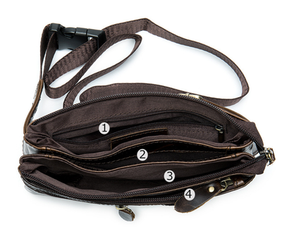 Bolsa Retro de Cuero para Hombre - Mensajero de Estilo Vintage - Image 14