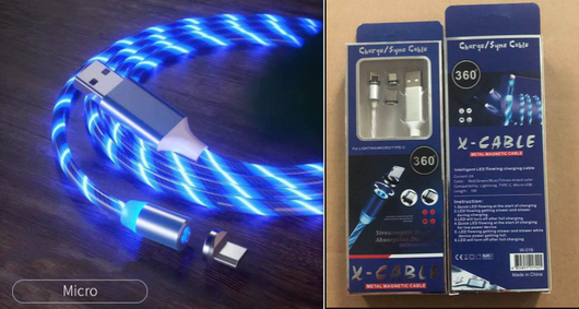 Cable de Carga Magnético Rápido con LED - USB Tipo-C, Micro USB y Lightning - Image 17
