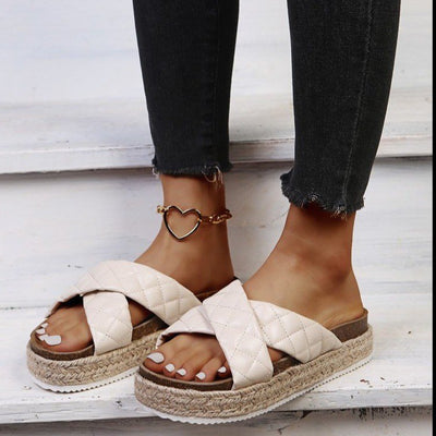 Sandalias Plataforma con Tiras Cruzadas para Mujer - Cómodas y Versátiles - Image 16