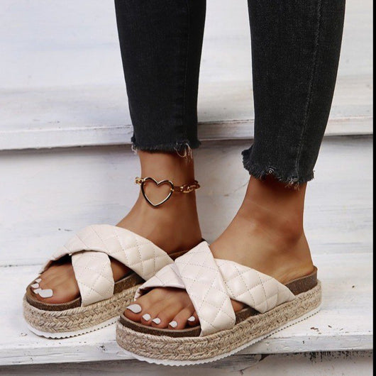 Sandalias Plataforma con Tiras Cruzadas para Mujer - Cómodas y Versátiles - Image 16