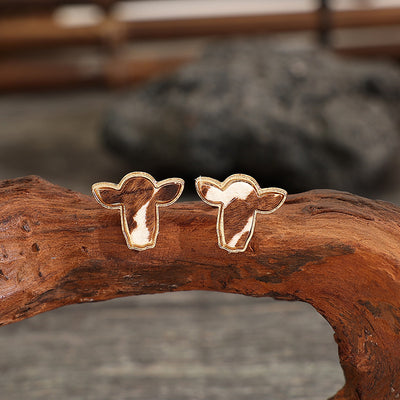 Aretes de Cabeza de Ganado Estilo Oeste Retro - Image 5
