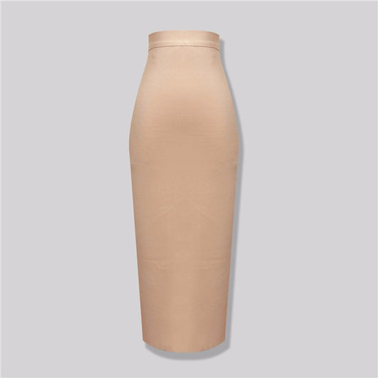 Falda Bandage Elegante de Cintura Alta con Elástico Ajustado