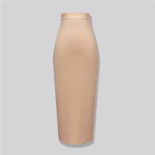 Falda Bandage Elegante de Cintura Alta con Elástico Ajustado