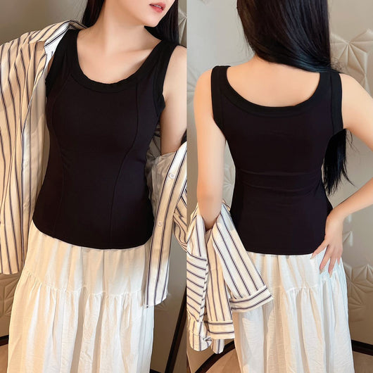 Camiseta Modal Talla Grande con Tirantes Reforzados - Image 10