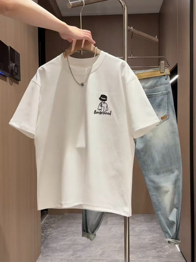 Camiseta de Algodón 100% Estampada Manga Corta Cuello Redondo Unisex - Image 12
