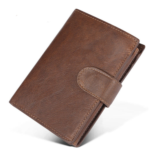 Billetera de Cuero para Hombre Estilo Retro Crazy Horse - Compacta y Clásica - Image 9