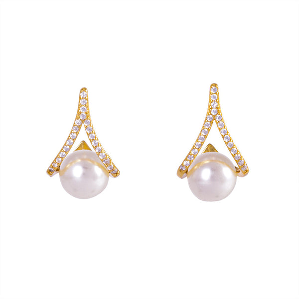 Aretes de Perla Coreanos en Plata S925 - Diseño Minimalista - Image 3