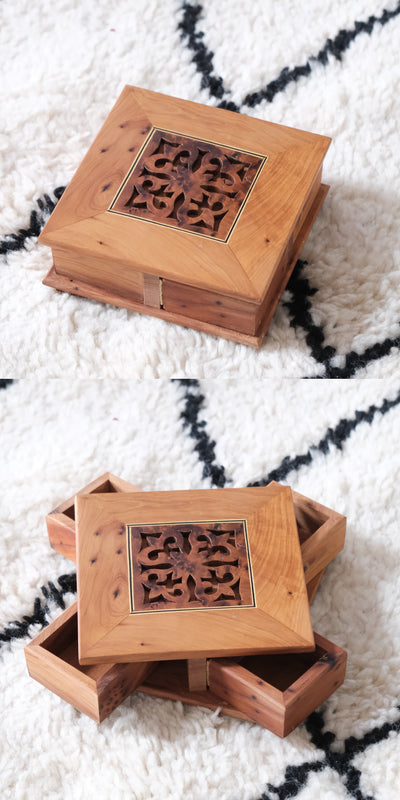 Caja Joyero Marrroquí Giratorio de Madera Artesanal - Image 18