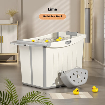 Bañera Plegable Infantil Grande con Refuerzo de Grosor - Image 7