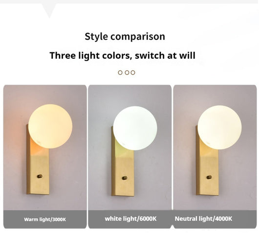 Lámpara Minimalista de Cristal para Mesita de Noche - Image 21