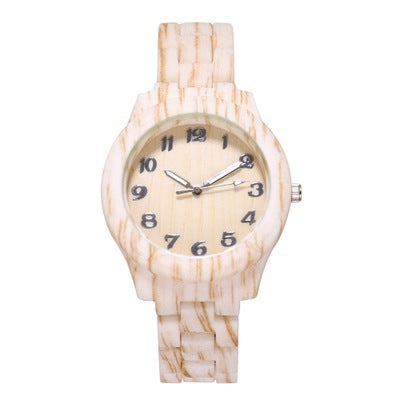 Reloj de Moda Unisex con Patrón de Bambú y Números Creativos - Image 3