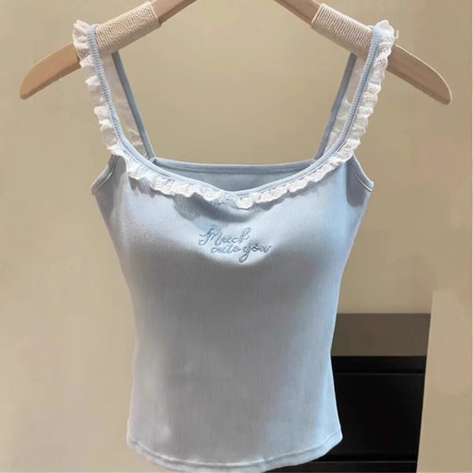 Camiseta de Encaje con Realce de Busto para Mujer - Image 3
