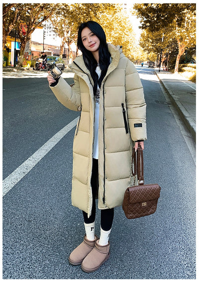 Chaqueta Acolchada de Algodón Grueso - Estilo Coreano Impermeable al Frío - Image 11