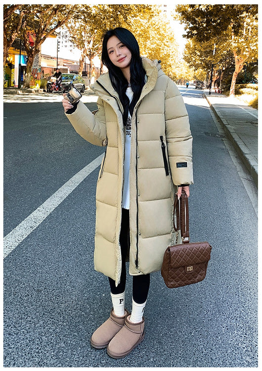 Chaqueta Acolchada de Algodón Grueso - Estilo Coreano Impermeable al Frío - Image 11