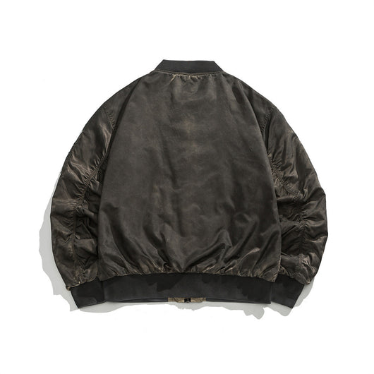 Chaqueta de Béisbol Vintage Desgastada para Hombre - Image 15