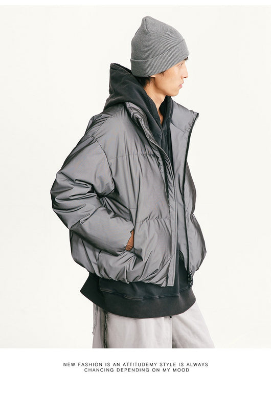 Abrigo de Plumón de Pato Blanco para Invierno con Tecnología Reflectante - Image 20