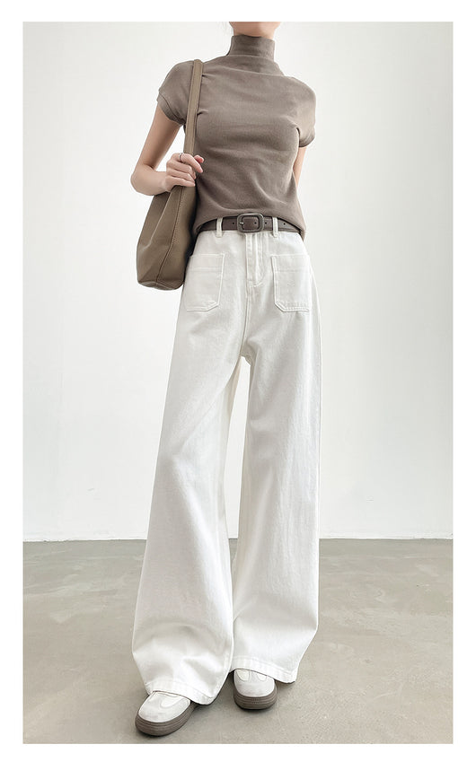 Pantalón Recto Holgado de Cintura Alta con Efecto Adelgazante - Image 32