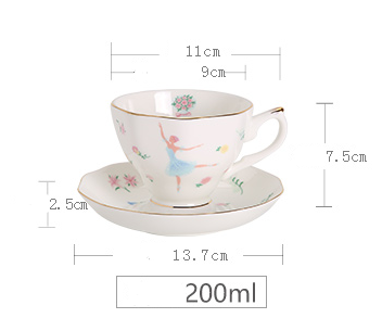 Juego de Té en Porcelana Bone China Británica con Tazas y Platos - Image 6