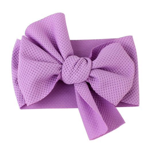 Diadema Bebé con Moño y Textura Seersucker en Colores Puros - Image 5