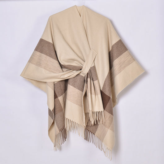 Cardigan Tejido Jacquard Cálido con Borlas para Mujer - Image 12
