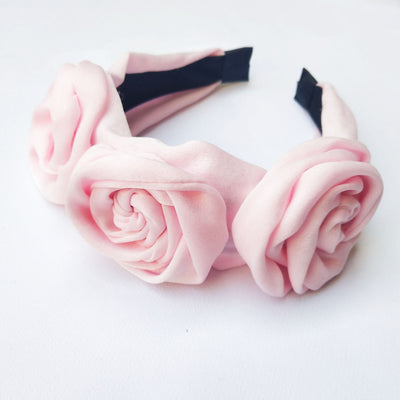 Diadema de Flores Grandes en Color Sólido - Diseño Floral Dulce - Image 11