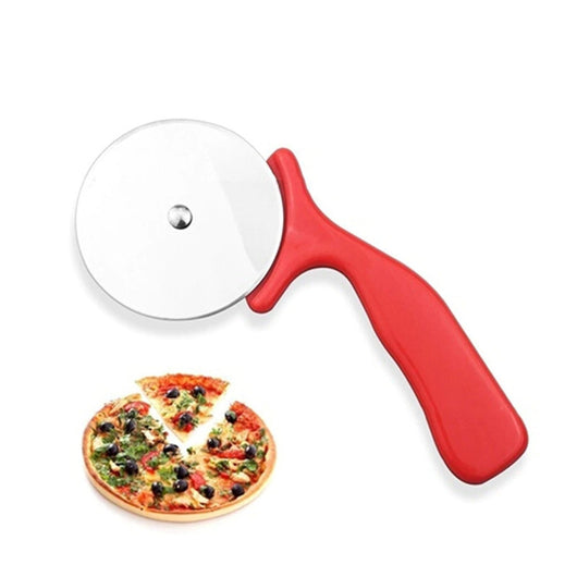 Cortador de Pizza Profesional de Acero Inoxidable con Rueda Rotativa - Image 5