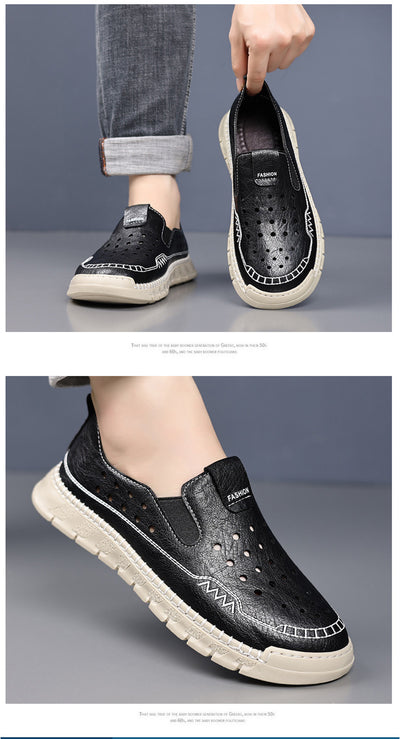 Zapatos Casuales Transpirables con Diseño Calado para Hombre - Verano - Image 13