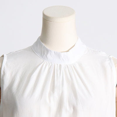 Conjunto de Dos Piezas: Blusa sin Mangas con Cuello Alzado Plisado y Falda Volantes - Image 31