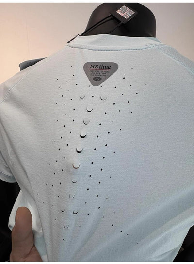 Playera Deportiva Manga Corta Perforada Secado Rápido para Hombre - Image 19